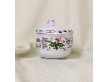 Nature Zwiebelmuster Sugar Container no Handles,  Bohemia Porcelain from Dubi