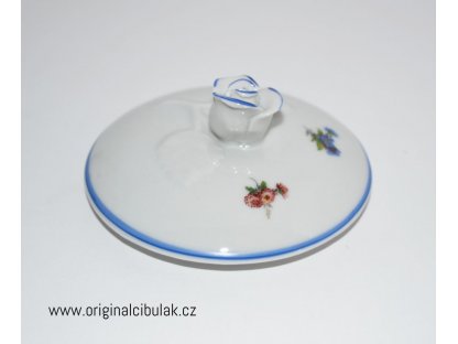 Zuckerdose Házenka blau 0,20 l Český porcelán Dubí