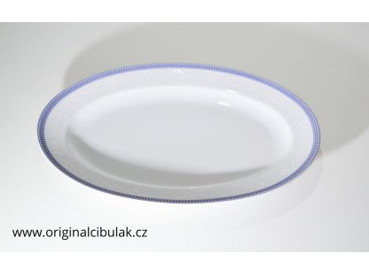 cukřenka Opál 0.2 L  modrá krajka  80136 Thun  1 ks český porcelán