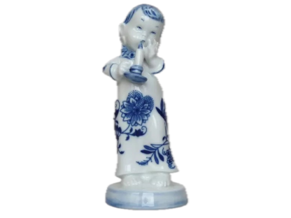 Cibulák Děvčátko se svíčkou 15 cm Originál Český porcelán Dubí