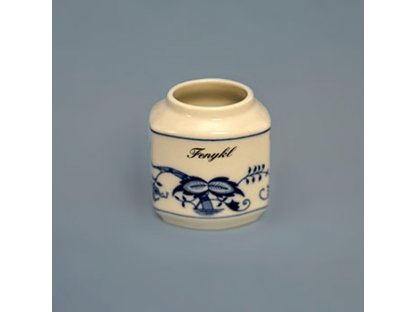 Dózička na koření - tělo 0,20 l originální cibulákový porcelán Dubí, cibulový vzor,