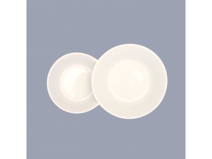 Dvojpodšálka Bohemia káva, čaj 15,5 cm 100g White design prof. arch. Jiří Pelc  Český Porcelán Dubí 