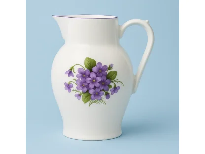 Džbán vysoký fialky český porcelán Dubí 0,9 l