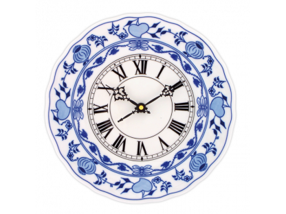 Zwiebelmuster Clock full 24cm Original Blue Onion Pattern Bohemia from Dubi