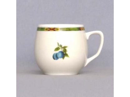 Hrnek Baňák 0,30l OVOCE Český porcelán Dubí 