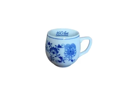 Zwiebelmuster Mug Baňák 0.30 l 160 years of porcelain in Dubí Original Blue Onion Pattern Bohemia from Dubi 