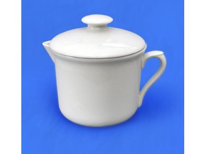 Hrnek bílý Vařák velký s hubičkou a s víčkem Český porcelán a.s. Dubí