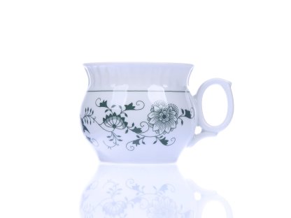 GREEN  Zwiebelmuster  Darume mug 0.29l Original Blue Onion Pattern Bohemia from Dubi