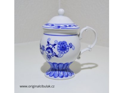 hrnek Květa cibulák originální český porcelán Dubí Dux  0,25 l 2.jakost