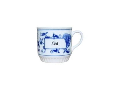 Cibulák Hrnček Leo s menom EVA 0,30l Originálny Český Porcelán Dubí