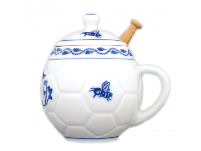 Cibulák Hrnček na med s viečkom s nápisom Med 0,40l Originálny Český Porcelán Dubí 