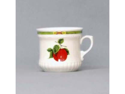 Large pearl mug 0.37l Fruit Bohemia porcelain Dubi