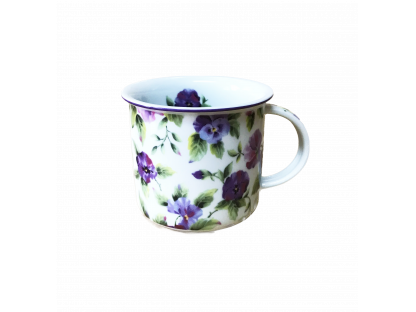 Tasse Tina 0,10l STIEFMÜTTERCHEN Bohemia Porzellan Dubí