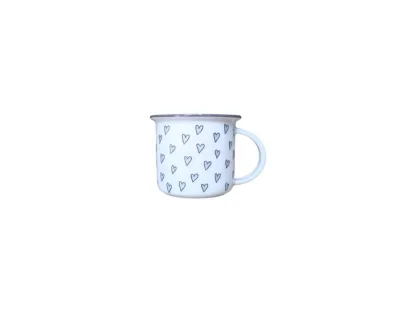 Hrnek Tina 0,10l SRDÍČKA MODRÁ Český porcelán Dubí