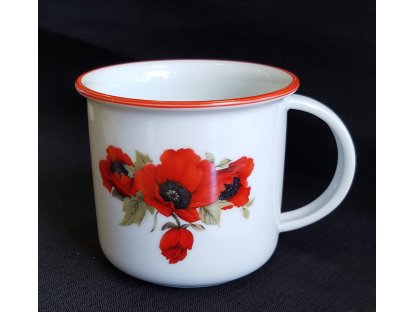 Mug Tina 0.25l POPPIES Bohemia porcelain Dubí 