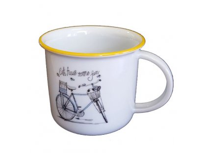 Mug Tina 0.25l WOMEN'S BIKE Bohemia porcelain Dubí 