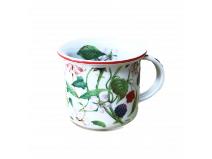 Tasse Tina 0,25l Hagebutten und Brombeeren Bohemia Porzellan Dubí