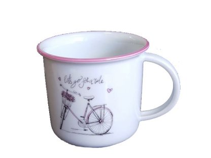 Mug Tina 0.25l WOMEN'S BIKE Bohemia porcelain Dubí 