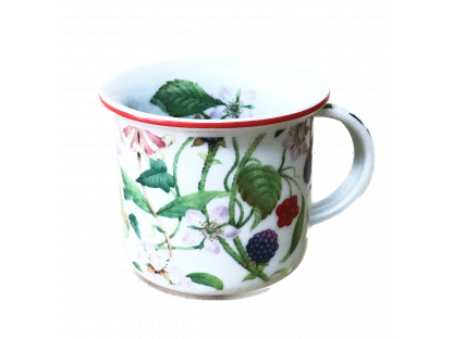Mug Tina 0.38l ROSE HIPS AND BLACKBERRIES Bohemia porcelain Dubí