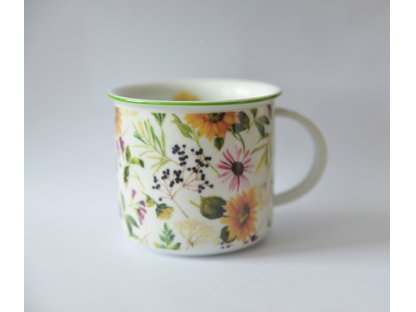 Mug Tina 0.38l MEADOW FLOWERS Bohemia porcelain Dubí 