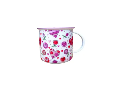 Hrnek Tina 0,38l SRDÍČKA Český porcelán Dubí 