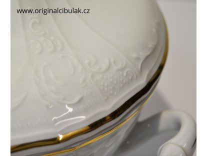 jídelní souprava zlatý pruh porcelán  Thun Bernadotte 6 osob 25 dílů český porcelán Nová Role