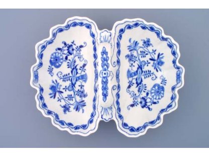 Zwiebelmuster Compartment Dish 2, Original Bohemia Porcelain from Dubi