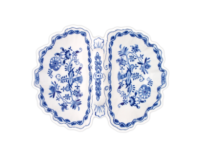 Cibulák Kabaret dvojdielny 28cm Originálny Český Porcelán Dubí 