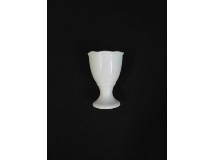 Egg cup without base white Czech porcelain Dubí