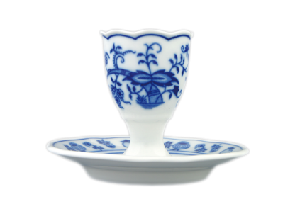 Cibulák Kalíšek na vejce s podstavcem 10cm Originál Český porcelán Dubí 