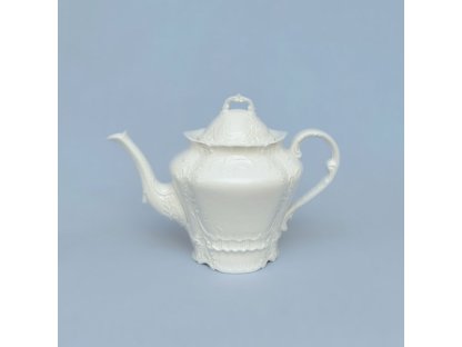 White porcelain teapot Opera 1,2 l Český porcelán Dubí