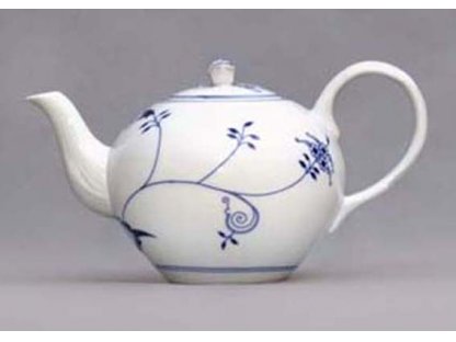 Eco Zwiebelmuster Tea Pot with Strainer 1.20L,  Bohemia Porcelain from Dubi