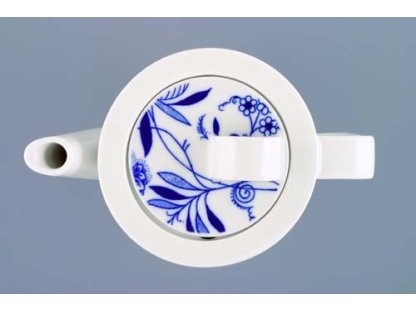Konvice káva - Bohemia Cobalt s víčkem malým - design prof. arch. Jiří Pelcl, cibulový porcelán Dubí