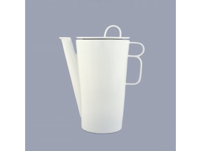 Bohemia coffee kettle with lid large 0.76l White design by prof. arch. Jiří Pelc Bohemia Porcelain from Dubi 