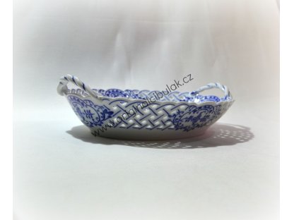 košík cibulák prolamovaný 24 cm originální český porcelán Dubí 2.jakost
