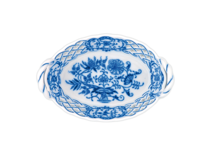 Zwiebelmuster Openwork basket  11cm Original Blue Onion Pattern Bohemia from Dubi