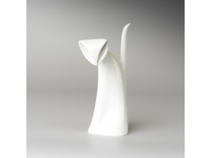 KÄTZCHEN II 8,5 x 6,0 x 16,0 cm WEISS Bohemia Porzellan Dubí 