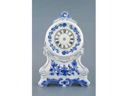 Cibulák Krbové hodiny s ružami 28cm bez strojčeka náhradný diel Originálny Český Porcelán Dubí 2.akosť