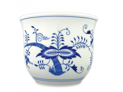 Zwiebelmuster Flower pot without ears 13.5 cm Original Blue Onion Pattern Bohemia from Dubi