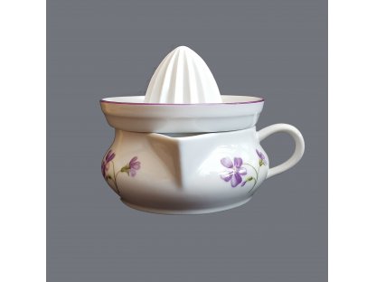 Lemon press 10cm Violets Bohemia porcelain Dubí