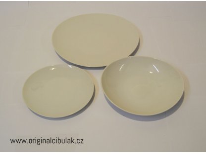 Loos talířová souprava bílý porcelán Thun 6 osob 18 dílů český porcelán Nová Role