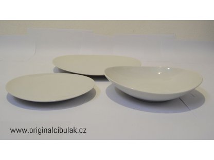 Loos tanierová súprava biely porcelán Thun 6 osôb 18 dielov český porcelán Nová Role