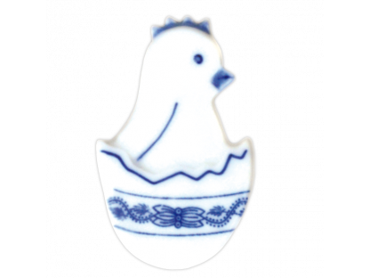 Cibulák Magnetka Kuriatko v škrupine 5,5x3,5cm Originálny Český Porcelán Dubí
