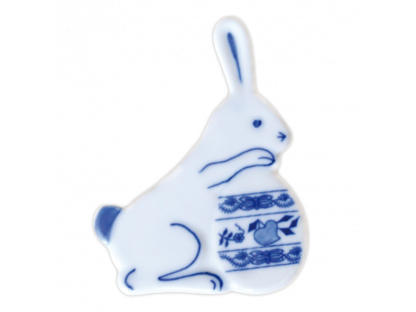 Zwiebelmuster Magnet Bunny with egg 7cm Original Blue Onion Pattern Bohemia from Dubi 