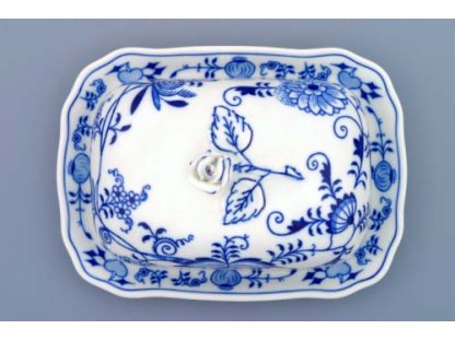 máslenka hranatá velká cibulák 19 x 15 cm cibulák český porcelán Dubí 2.jakost