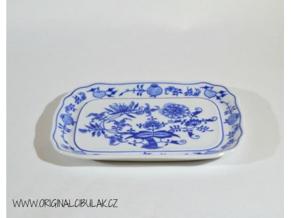 máslenka hranatá velká cibulák 19 x 15 cm cibulák český porcelán Dubí 2.jakost