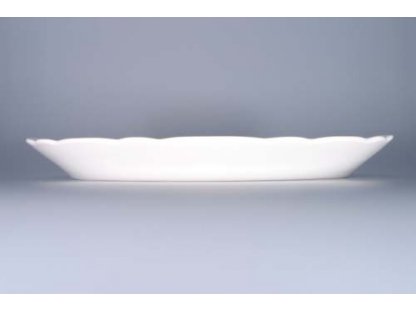 White oval bowl 35 cm Czech porcelain Dubí 2nd quality