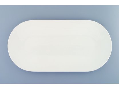 Misa Bohemia oválna, veľká 40,5 x 20 cm 830g  White design prof. arch. Jiří Pelc  Český Porcelán Dubí 