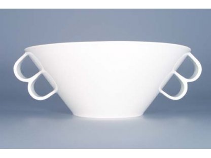 Misa Bohemia šalátová, veľká 1,7 l 800g White design prof. arch. Jiří Pelc  Český Porcelán Dubí 
