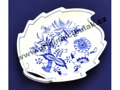 mísa cibulák  list 22 cm originální český porcelán Dubí 2.jakost